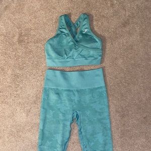 Gymshark set- Adapt Camo (light blue)